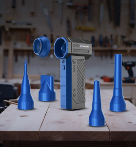 Drillpro G3 90,000RPM 40mm Brushless Motor Turbo Fan 350g Wind Pressure with Multi Nozzles Rechargeable 3*2500mAh Battery LED Light Professional Air Blower Tool