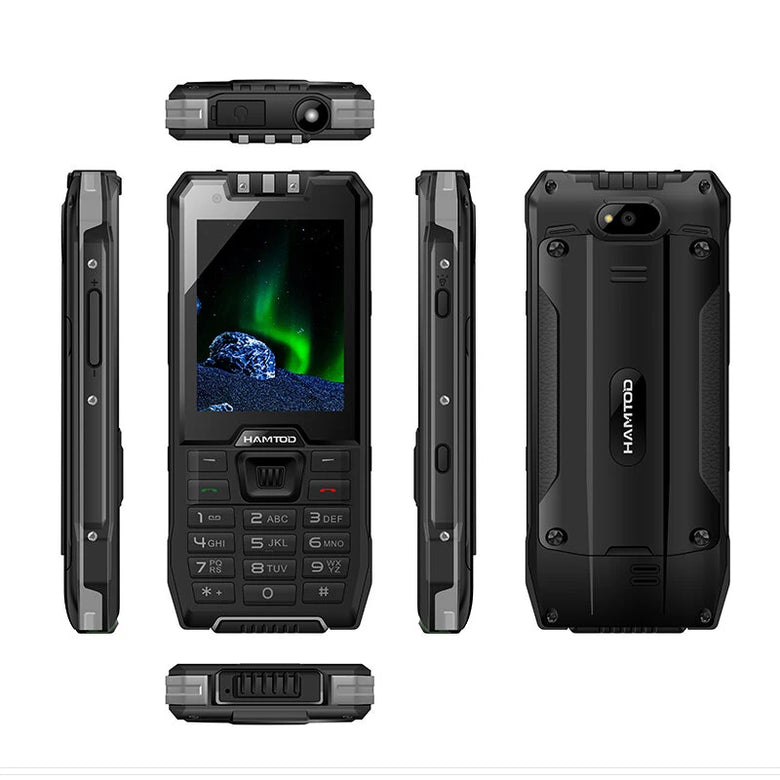 HAMTOD H6 Mini 2.83-inch Android 11.0 3GB RAM 32GB ROM Dual SIM Dual Standby Touchscreen+Buttons 3000mAh 2MP+5MP Dual Cameras Type-C Rechargeable 4G Mobile Phone with Flashlight
