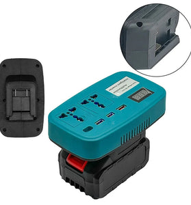 Portable Power Inverter 1100W AC 220V High Efficiency Compact Design Random Color Lightweight Camping Travel Power Solution