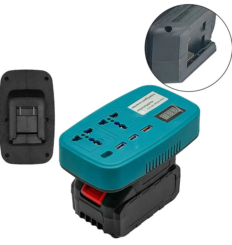 Portable Power Inverter 1100W AC 220V High Efficiency Compact Design Random Color Lightweight Camping Travel Power Solution