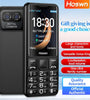 i79-4G Mini 4G GSM 2.4 Inch Dual SIM Card 1500mAh Big Buttons Large Icon Quick Dial Loudspeaker Type-C Rechargeable Mobile Phone with LED Flashlight