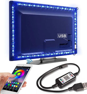 Elfeland LED Set Light With 5V 5050RGB Colorful TV Background Light with USB Bluetooth Smart Atmosphere Light Strip