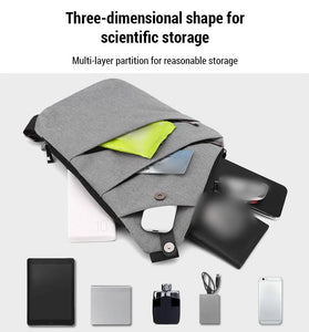 Sports Anti-Theft Thin Chest Bag Lightweight Close-fitting Travel Sling Bag Waterproof Zipper Layered Storage Crossbody Bag