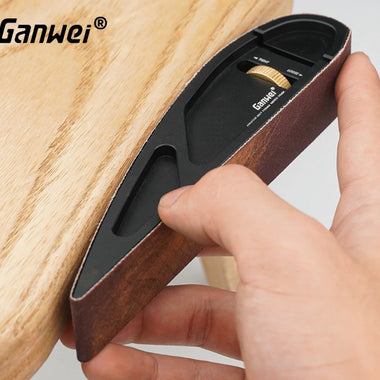 GANWEI Sandpaper Holder Adjustable Manual Curve Sanding Polishing Belt Sander Sandboard Woodworking Sander