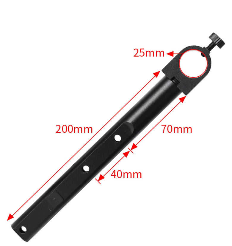HAYEAR Microscope Accessories Set Microscope Stand Ring Adapter Monocular Lens Holder Compatible 25mm 32mm 50mm Metal Industrial Stereo Microscope Precision Focusing Adjustable Arm Display Mount