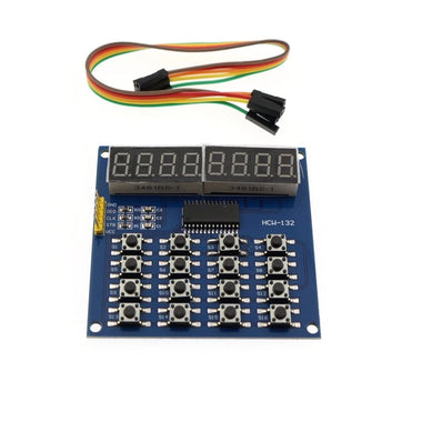 TM1638 3-Wire 16 Keys 8 Bits Keyboard Buttons Display Module Digital Tube Board Scan And Key LED Geekcreit for Arduino