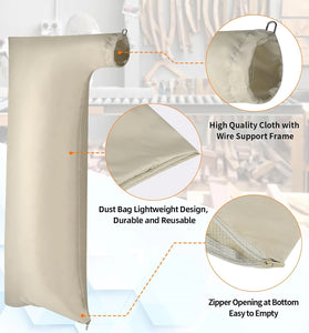 Extra Large Table Saw Dust Collection Bag Fits 10 Inch Table Saws with 2.5 Inch Dust Port