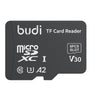 Budi CP580 TF Card Reader with TF Card Appearance Design 8 TF Cards Stroage Slots Support 480Mbps High Transmission Speed Memory Card Reader Case