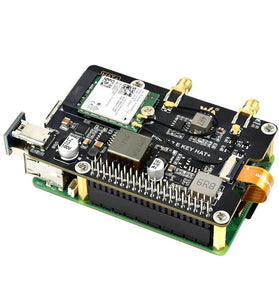 Raspberry Pi 5 PCIe to M.2 E Key Adapter Board with PoE Support 25W 5V 12V Output WiFi 7 6 AX210 AX200 BE200 Bluetooth USB High-Speed Data Transfer Power Over Ethernet HAT Expansion Board