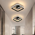 Triangle/Square/Round Black Modern LED Acrylic Ceiling Light Brief Lamp Surface Mount Fixture Light