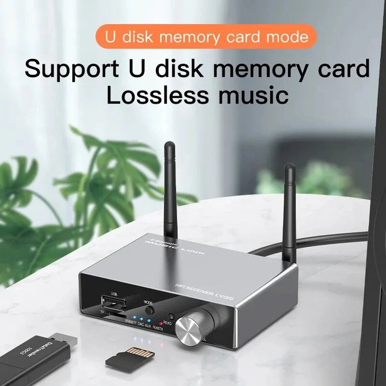 Optical Fiber Coaxial bluetooth 5.3 Receiver Transmitter Audio Digital Analog Converter Stereo Wireless Adapter For Phone TV Desktop PC
