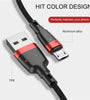 USLION 3A USB-A to Micro USB Cable QC3.0 Fast Charging Data Transmission Copper Core Line 1M/2M Long for Samsung for Xiaomi for Oppo Android Phone