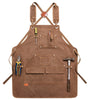 Multi-Pocket Design Canvas Apron for Hairstylists Bakers Coffee Shops Gardeners Woodworkers Restaurant Enduring