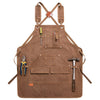 Multi-Pocket Design Canvas Apron for Hairstylists Bakers Coffee Shops Gardeners Woodworkers Restaurant Enduring