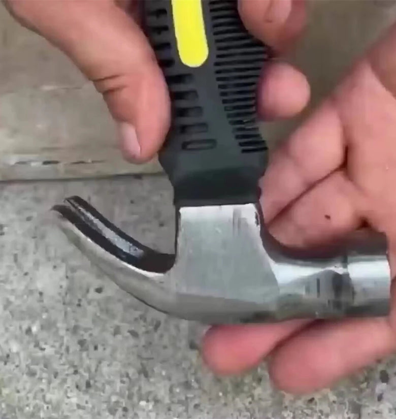 Mini Ramshorn Hammer Carbon Steel 160mm Lightweight Ergonomic Handle Multifunctional Portable Carpentry Window Breaking Hand Tool