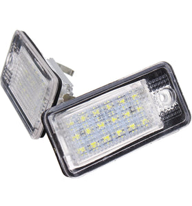 Pair 18LED License Number Plate Lights CANBUS Error Free For Audi A3 S3 A4 A6 S6 A5 RS4