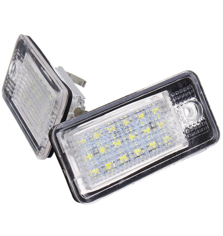 Pair 18LED License Number Plate Lights CANBUS Error Free For Audi A3 S3 A4 A6 S6 A5 RS4