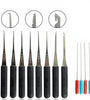 12PCS Locksmith Hand Tools Supplies Lock Pick Set Practice Handcrafted Tools for Lock Picking Practice