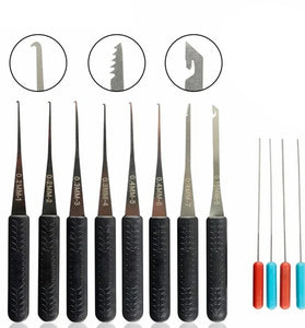 12PCS Locksmith Hand Tools Supplies Lock Pick Set Practice Handcrafted Tools for Lock Picking Practice