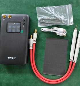AWithZ Spot Welder Portable High Capacity 7500mAh Battery 2-inch Large LCD Screen 90 Gear Output Power Safe and Efficient with 40cm Welding Pen Ideal for DIY Battery Pack Creation Equipment Repair and Material Welding