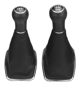 5/6 Speed Gear Shift Knob Gaitor Boot Leather 23mm For Golf 4 Bora Jetta MK4 VW