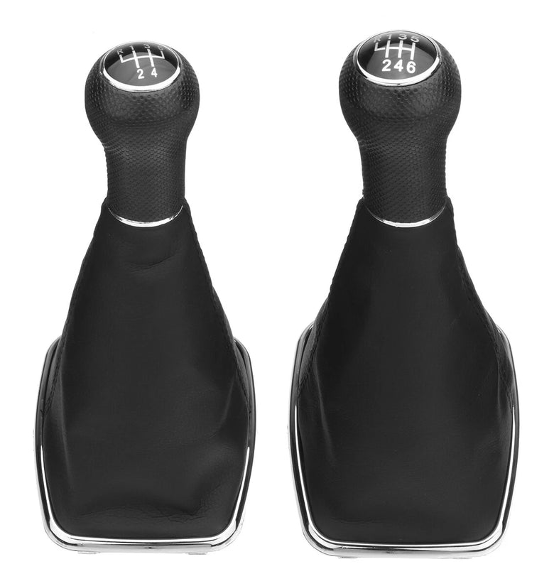 5/6 Speed Gear Shift Knob Gaitor Boot Leather 23mm For Golf 4 Bora Jetta MK4 VW