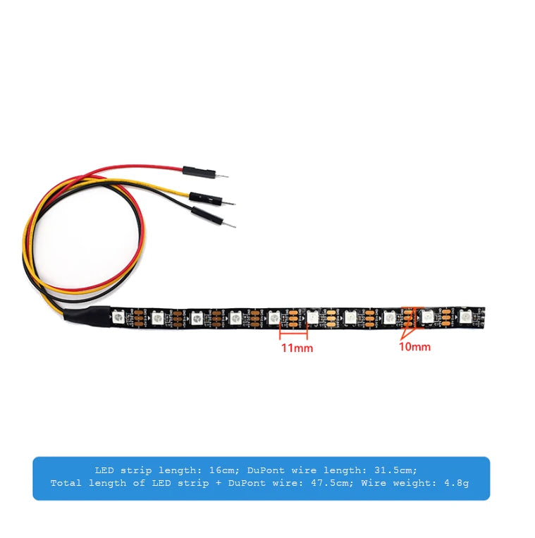 Programmable RGB LED Strip WS2812 Full Color Adjustable LED Tape 5050 SMD LED Running Light Strip