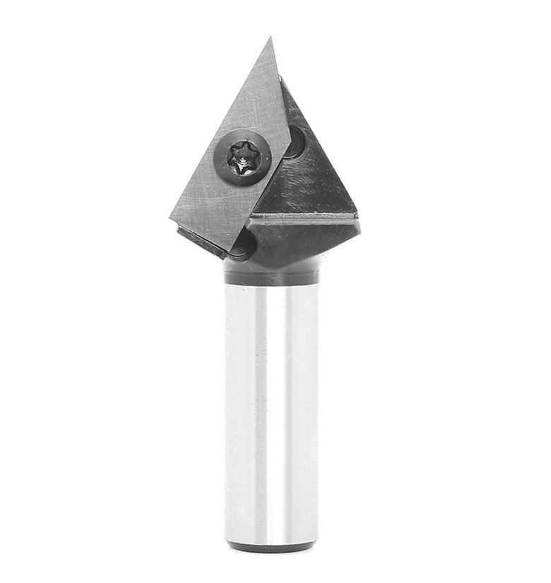 1/2 Inch 1/4 Inch 6mm 12mm Shank 60 Degree V-Groove Carbide Insert Wood CNC Router Bits Milling Cutter for Woodworking Engraving Carving