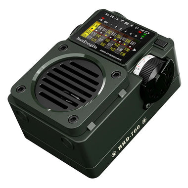 Hanrongda HRD-700 Radio Full Band MW/FM/SW/WB Radio Portable Multimedia Music Player 110 Stations Supports bluetooth TF Card Receiver Signal for Home Gatherings Outdoor Activities