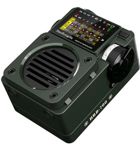 Hanrongda HRD-700 Radio Full Band MW/FM/SW/WB Radio Portable Multimedia Music Player 110 Stations Supports bluetooth TF Card Receiver Signal for Home Gatherings Outdoor Activities