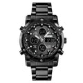 SKMEI Men's Sport Digital Watches Fashion Stopwatch Dual Display Watch 3 Time Countdown Wrist Watch