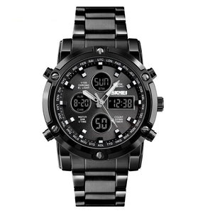 SKMEI Men's Sport Digital Watches Fashion Stopwatch Dual Display Watch 3 Time Countdown Wrist Watch