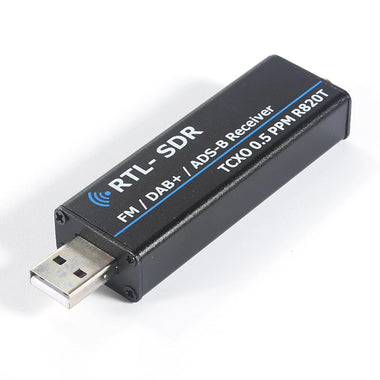 RTL SDR Receiver USB Tuner with RTL2832U+R820T2 Chipset Extensive Operating Frequency 100KHz to 1766MHz Multiple Receiver Modes High Dynamic Range Independent Antenna Inputs for Enhanced Signal Reception