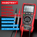 HABOTEST HT890C Professional Digital Multimeter High Precision Measures Voltage Current Resistance Capacitance Frequency Temperature True RMS Live Test Top Rated for Electrical Troubleshooting and Testing