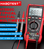 HABOTEST HT890C Professional Digital Multimeter High Precision Measures Voltage Current Resistance Capacitance Frequency Temperature True RMS Live Test Top Rated for Electrical Troubleshooting and Testing