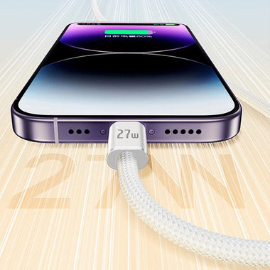 Baseus CB000178 PD27W Type-C to iP Magnetic Adsorption Cable PD Fast Charging Data Transmission Tinned Copper Core Line 1M Long for iPhone 8-14 Series