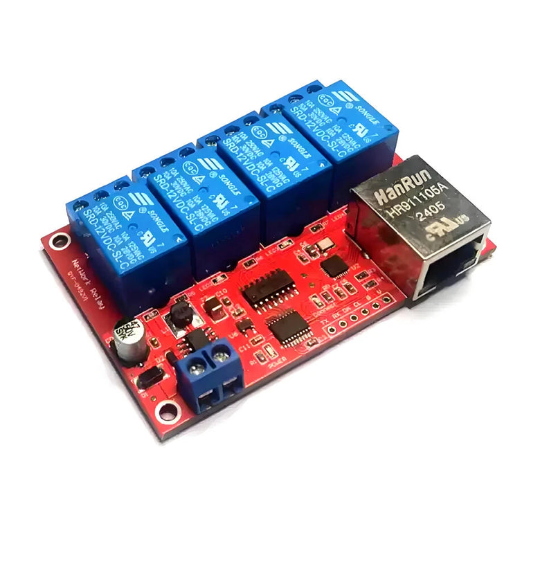4/8 Channel 5V/12V/24V TCPIP Network Relay Switch Remote and LAN Control Home Automation Smart Devices Low Power Consumption