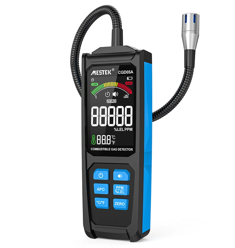 MESTEK CGD05A Natural Gas Analyzer Alarms Combustible Gas Detector Toxic Harmful Gas Leakage Portable Gas Tester
