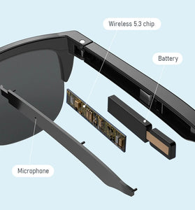 F06 bluetooth AI Translator Smart Sunglasses HiFi Sound UV380 Protection Lightweight Open-ear Dual Speakers Smart Audio Glasses