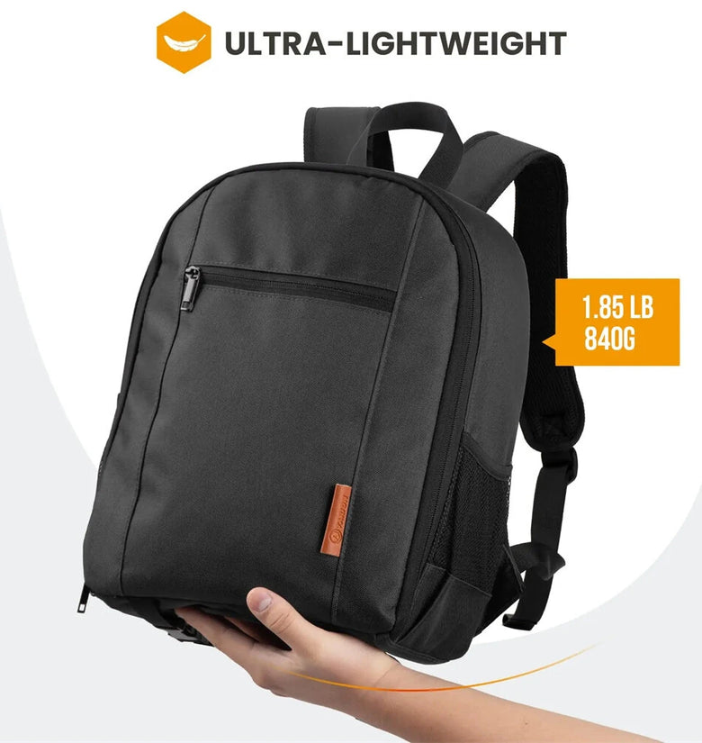 Camera Backpack Bag with Waterproof Cover Multi-Compartment Design for Camera Accessories Laptop Tripod Strap Outdoor Photography Travel