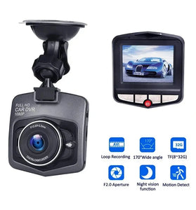 Car Dash Cam HD 1080P with 32GB Memory Card Night Vision Loop Recording Dashcam Recorder Car DVR Rear View Camera Vehical Car Cam of Mirror Recorder