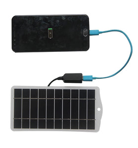 2.5W 5V Solar Panel Charger High Efficiency Monocrystalline Silicon Waterproof USB Output Portable Solar Power Bank 20.5 Conversion Rate Outdoor Essentials