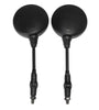 Round Motorcycle Folding Rear View Side Mirror M10x1.25mm