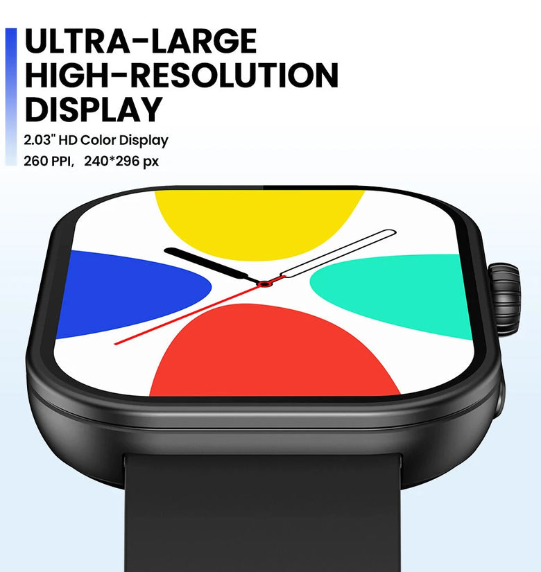 [2024 World Premiere]NEW Zeblaze Btalk Plus Ultra-large 2.03 inch HD Display Aluminum Nacigation Crown Voice Calling HiFi bluetooth Phone Calls Health and Fitness Tracking Smart Watch