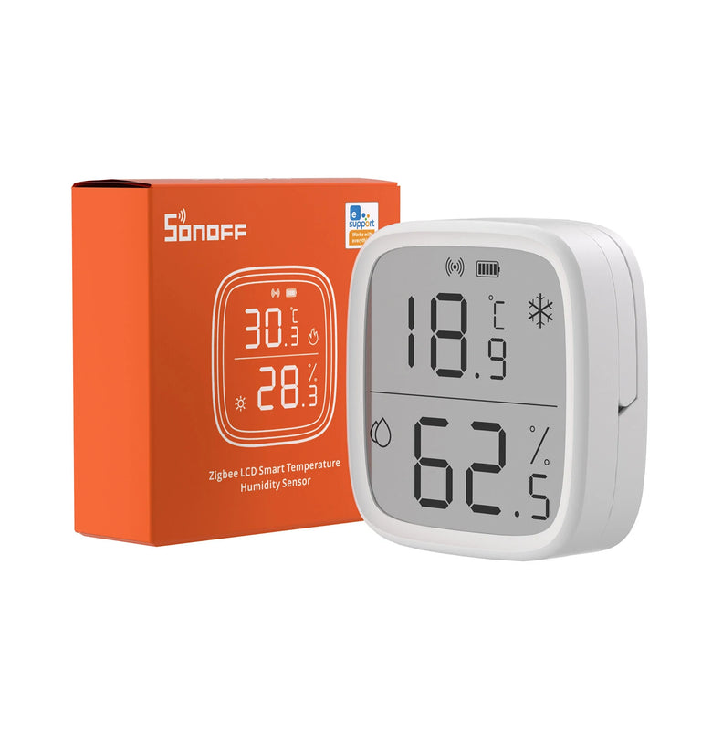 SONOFF SNZB-02D Zigbe LCD Smart Temperature Humidity Sensor APP Control Real-time Monitoring Work with ZB Bridge-P/ ZB Dongle/ NS Panel