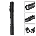 BIKIGHT Portable Led Flashlight Pen Ultralight Repair Checking Mini Pocket Torch With Clip Power by AAA Battery For Camping Hiking Emergency Lighting