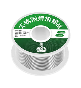 High Purity Solder Wire Tin Alloy with 2.2% Flux Eco-Friendly 20g/50g/100g Roll for Metal Soldering Versatile Low Temperature