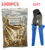 1000PCS Gold 453 U-Shaped 0.3-1.5mm 2 Terminal Tab Cold Inserts Connectors Cold Terminal Small Teeth Fascia Terminal