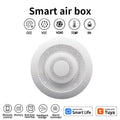 Smart Tuya Zigbe WIFI Airbox CO2 Formaldehyde VOC Detector Temperature Humidity Sensor App Control Smart Home Scene Linkage Work with Amazon Google Assistant