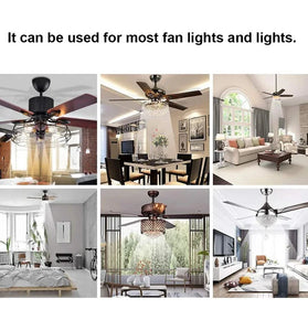 eWelink WiFi Ceiling Fan Lamp Remote Control AC110V 220V Timing Control Switch Adjusted Wind Speed Transmitter with Alexa Google Assistant Yandex Alices
